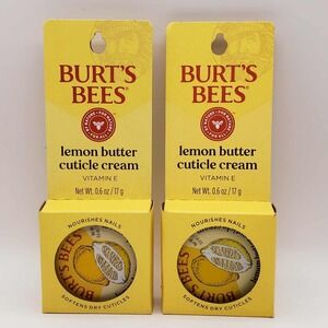 Burt's Bees Lemon Butter Cuticle Cream with Vitamin E 0.6 Oz (Pack of 2)